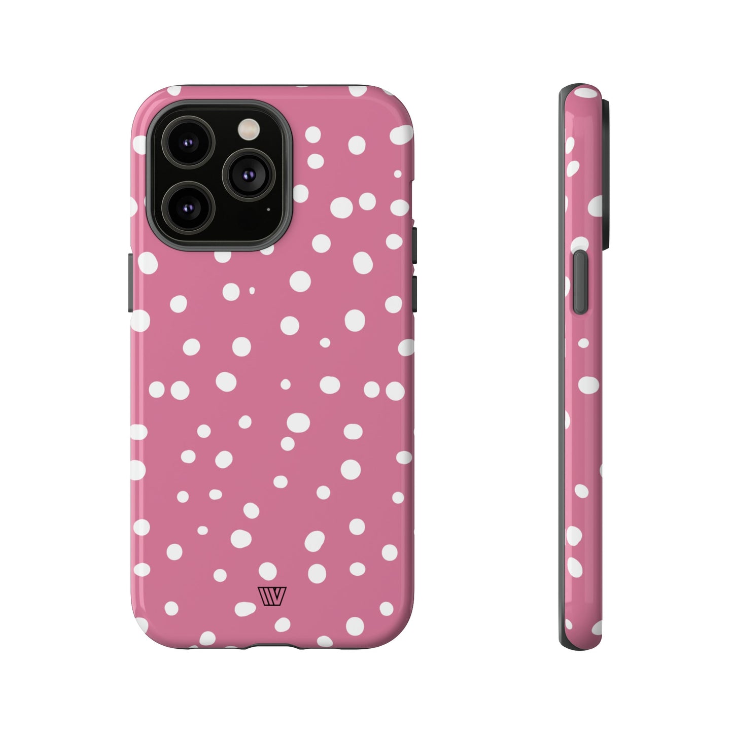 Blush Red Dots | Tough Phone Case, view 2048 — Soul Flow Apparel