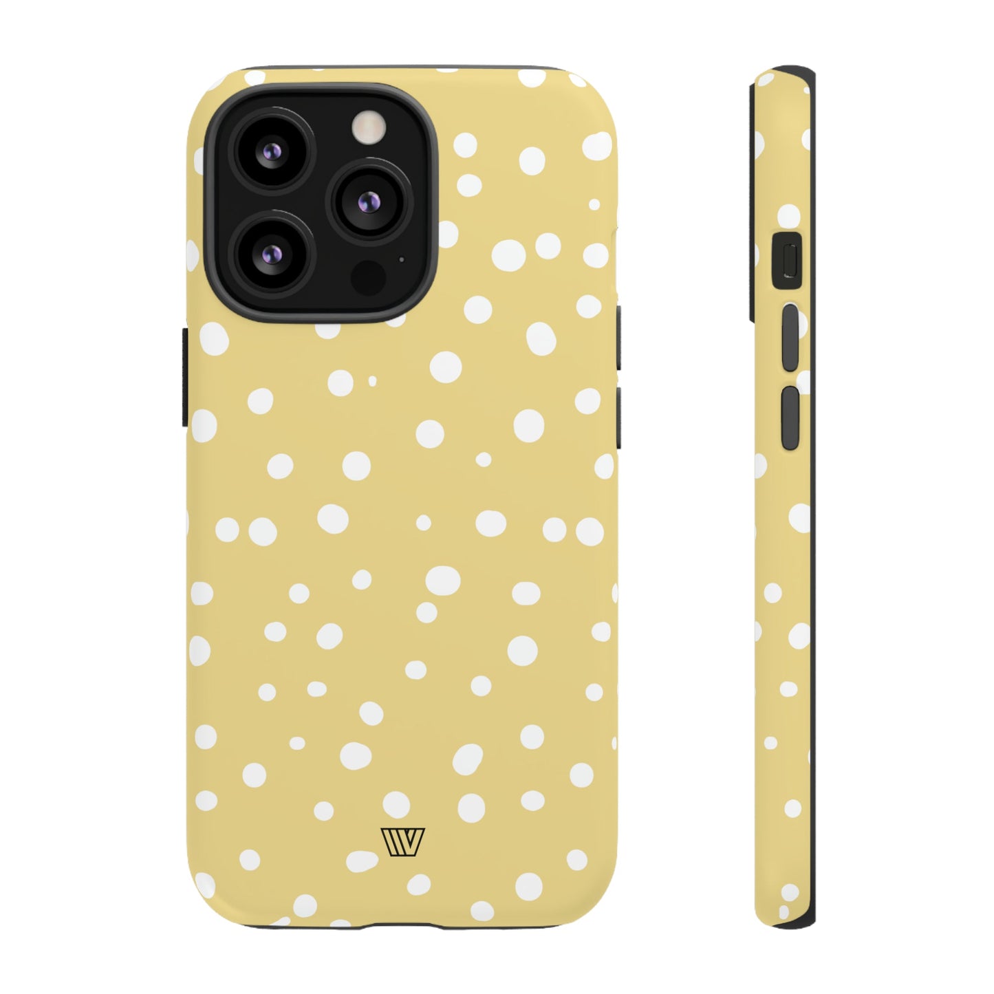 Muted Yellow Dots | Tough Phone Case, view 2048 — Soul Flow Apparel