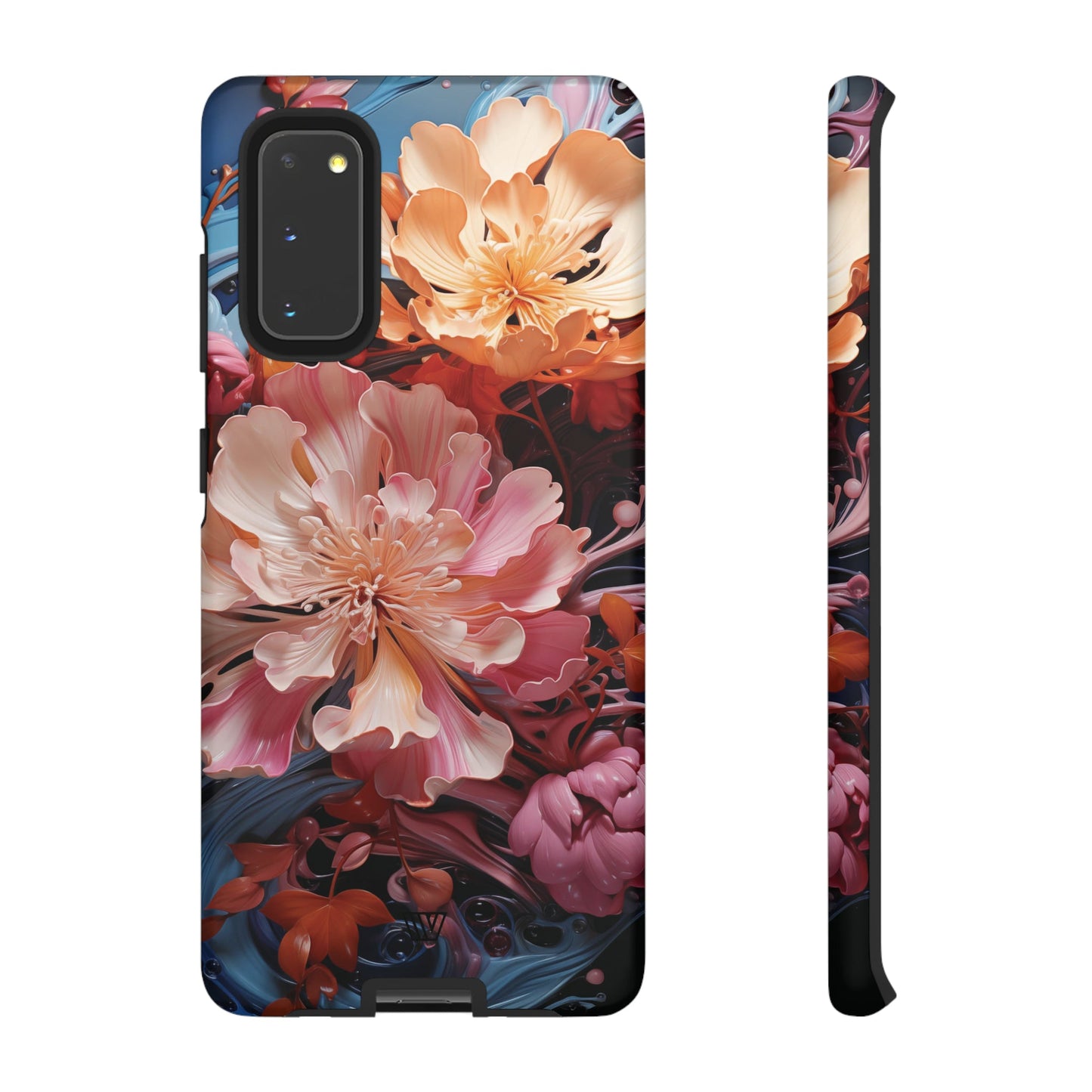 Paint Swirl Flowers | Tough Phone Case, view 2048 — Soul Flow Apparel