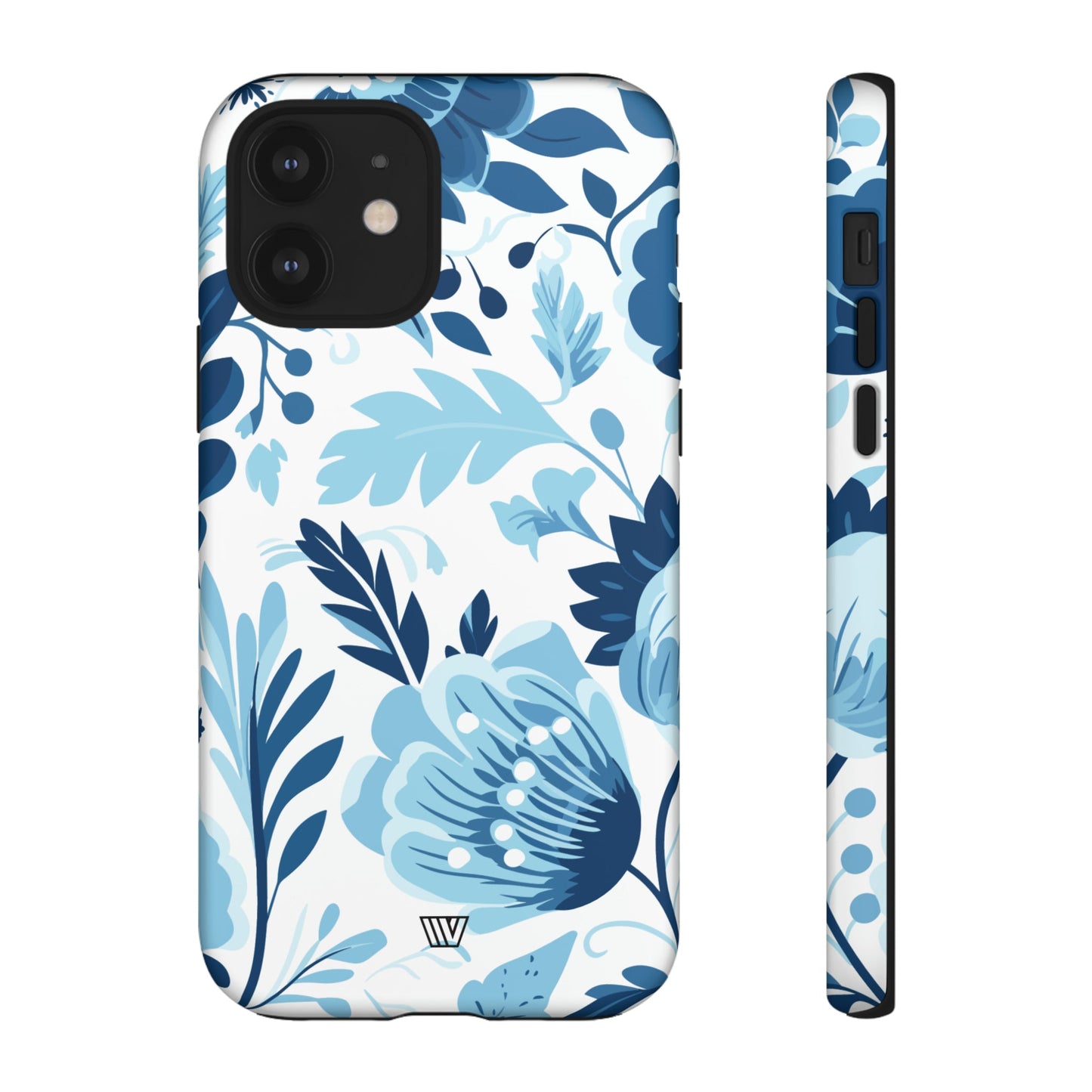 Blue White Flowers | Tough Phone Case, view 2048 — Soul Flow Apparel