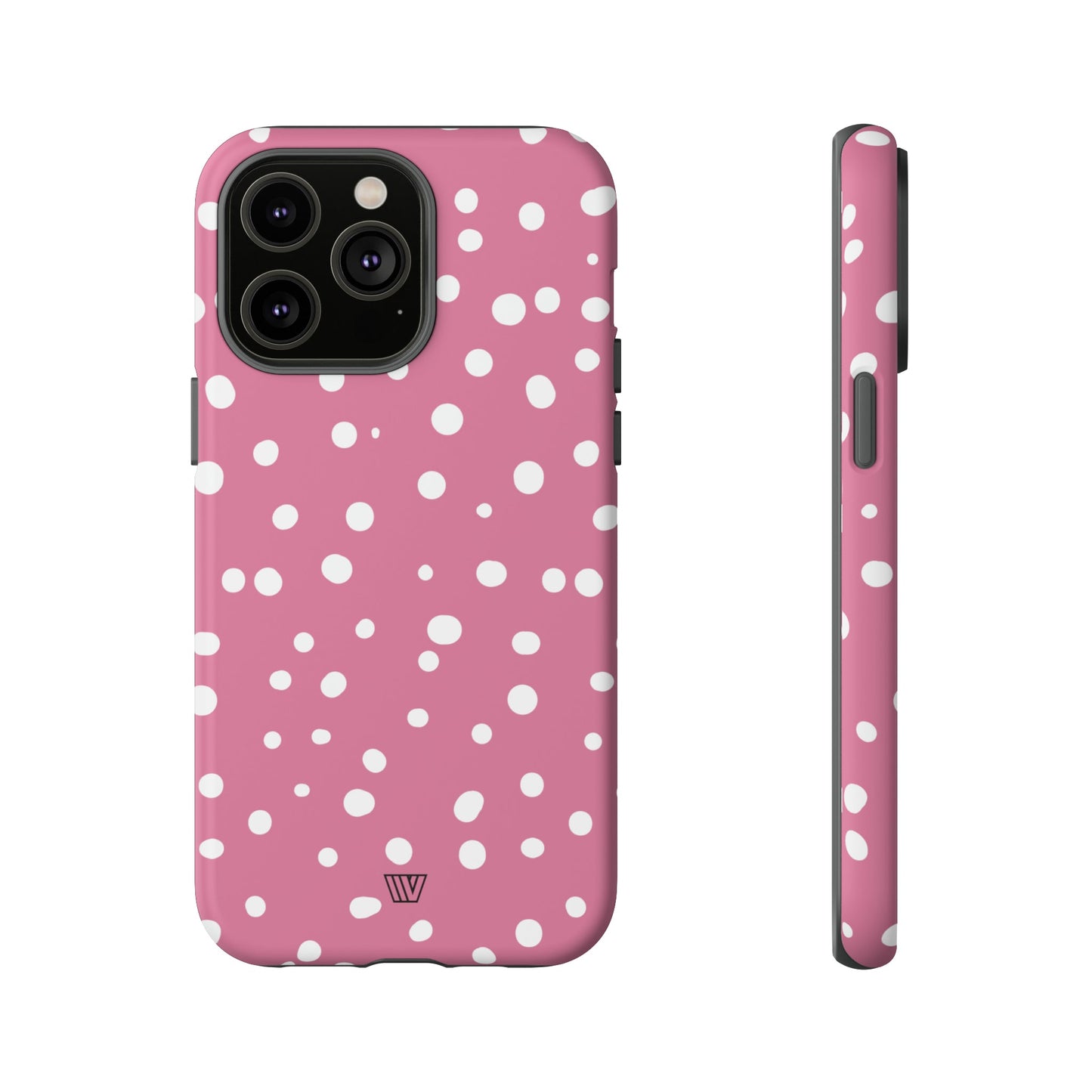 Blush Red Dots | Tough Phone Case, view 2048 — Soul Flow Apparel