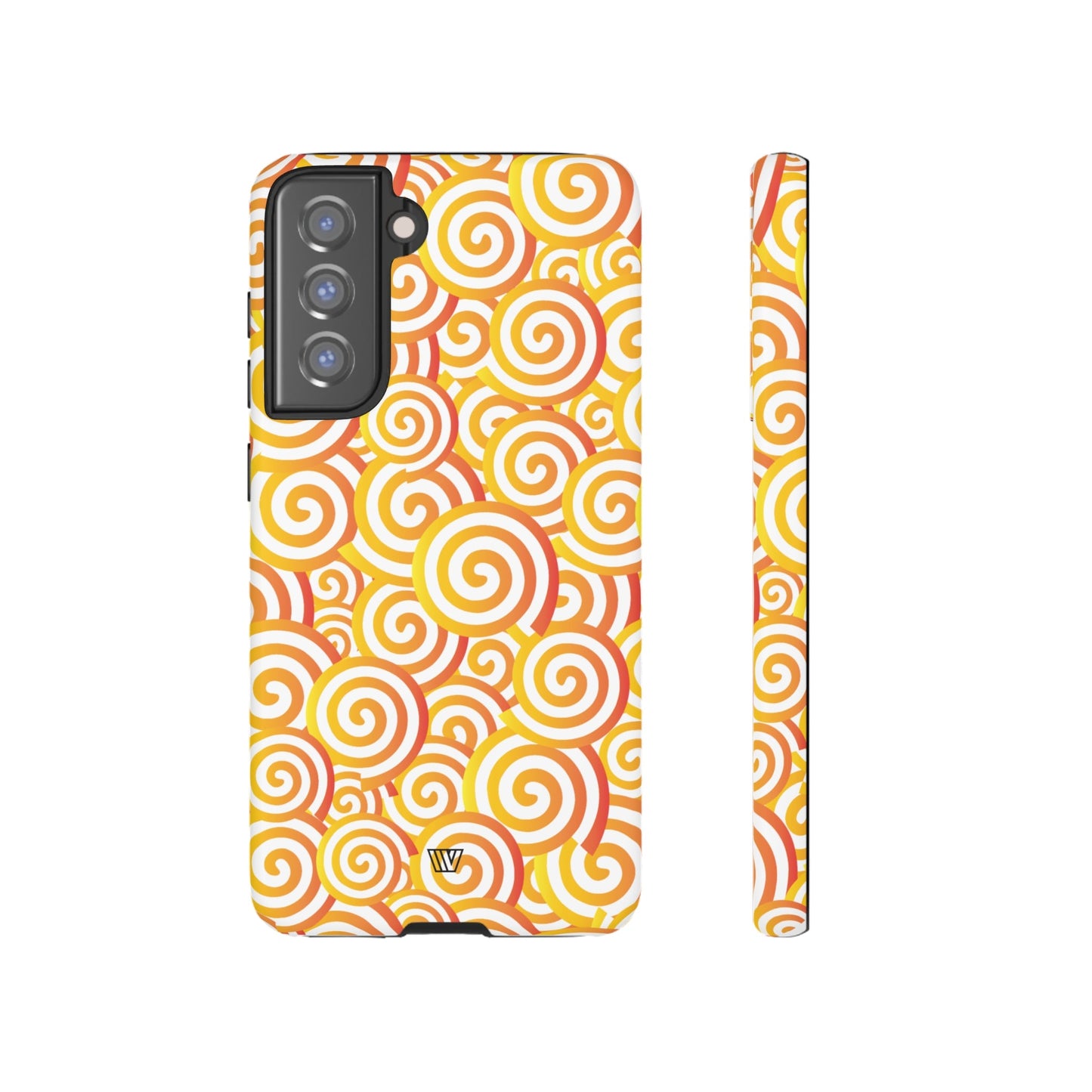 Abstract Spiral Orange | Tough Phone Case, view 2048 — Soul Flow Apparel
