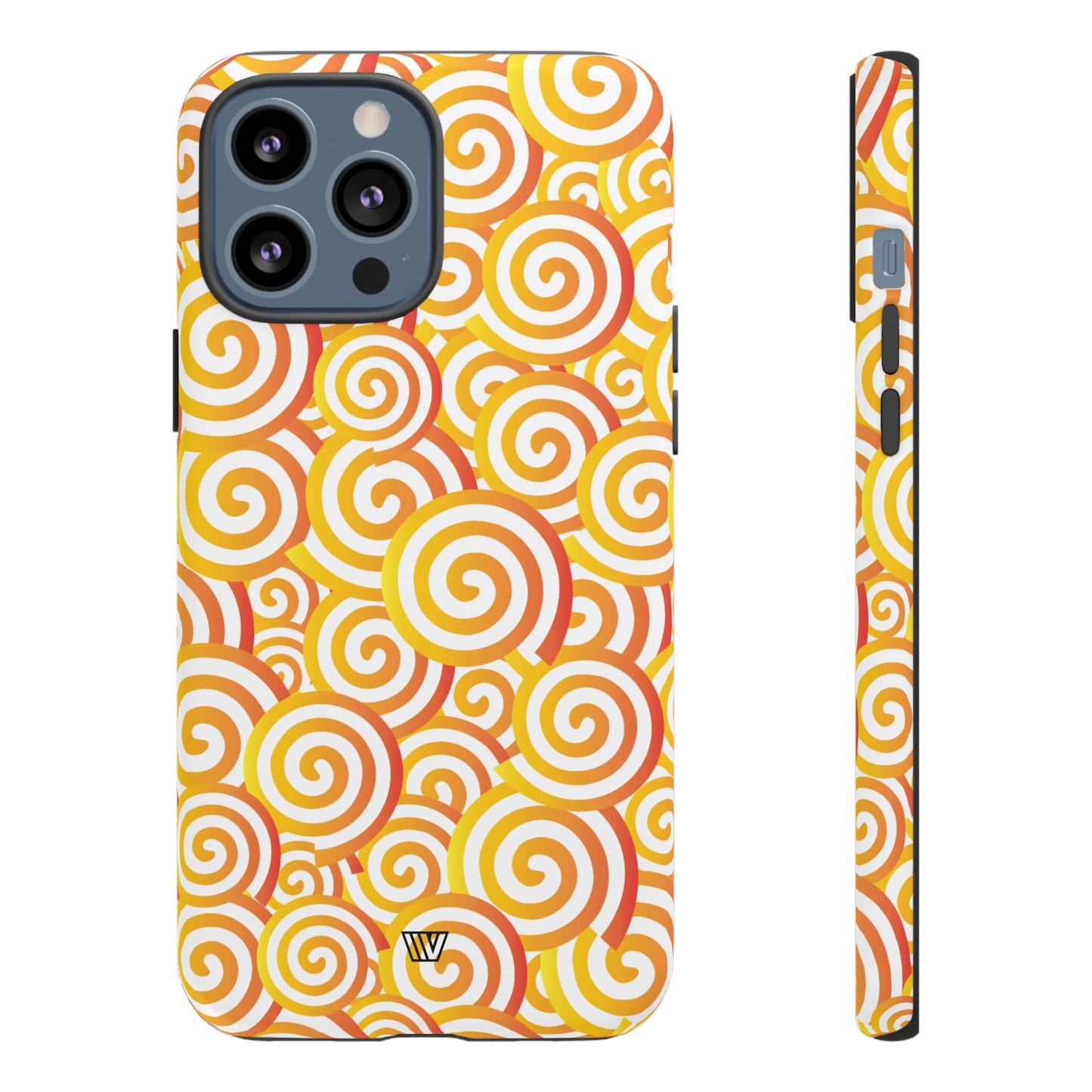 Abstract Spiral Orange | Tough Phone Case, view 2048 — Soul Flow Apparel