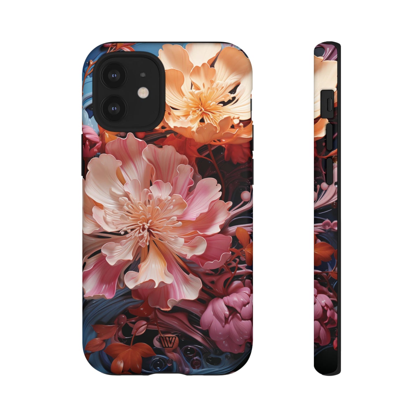 Paint Swirl Flowers | Tough Phone Case, view 2048 — Soul Flow Apparel