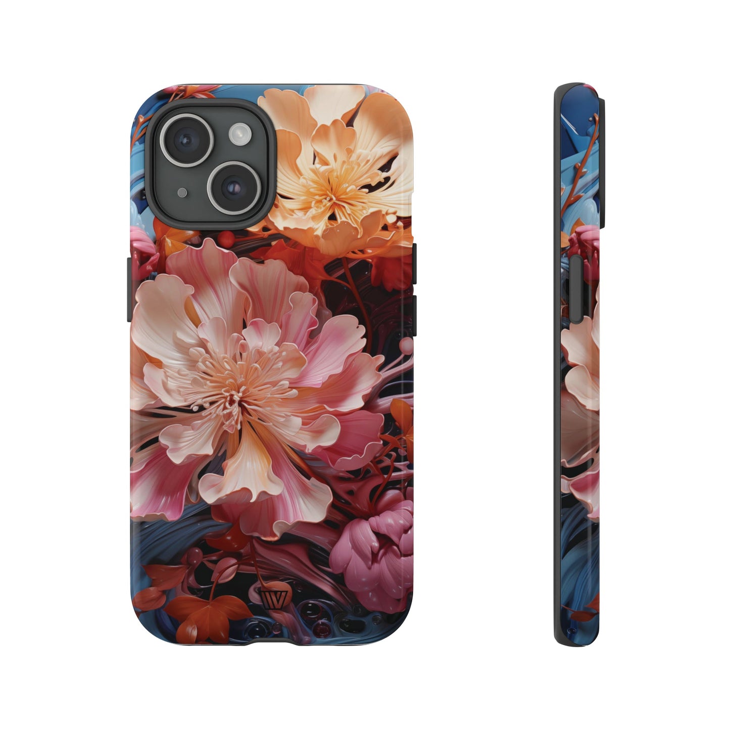 Paint Swirl Flowers | Tough Phone Case, view 2048 — Soul Flow Apparel
