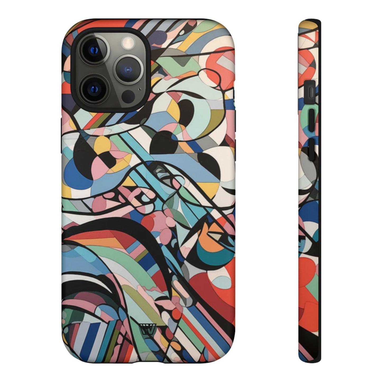 Abstract Mural | Tough Phone Case, view 2048 — Soul Flow Apparel