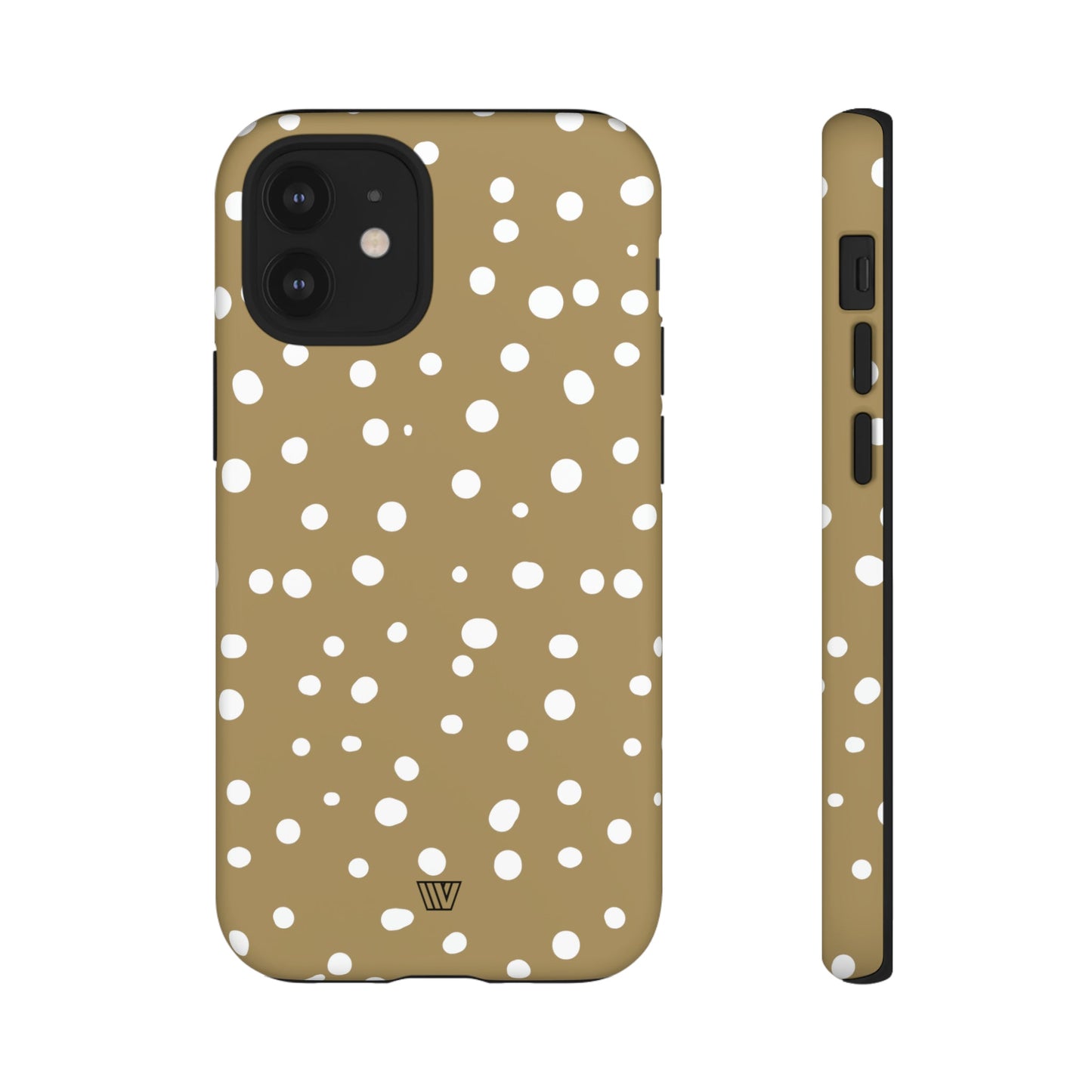 Dark Beige Dots | Tough Phone Case, view 2048 — Soul Flow Apparel