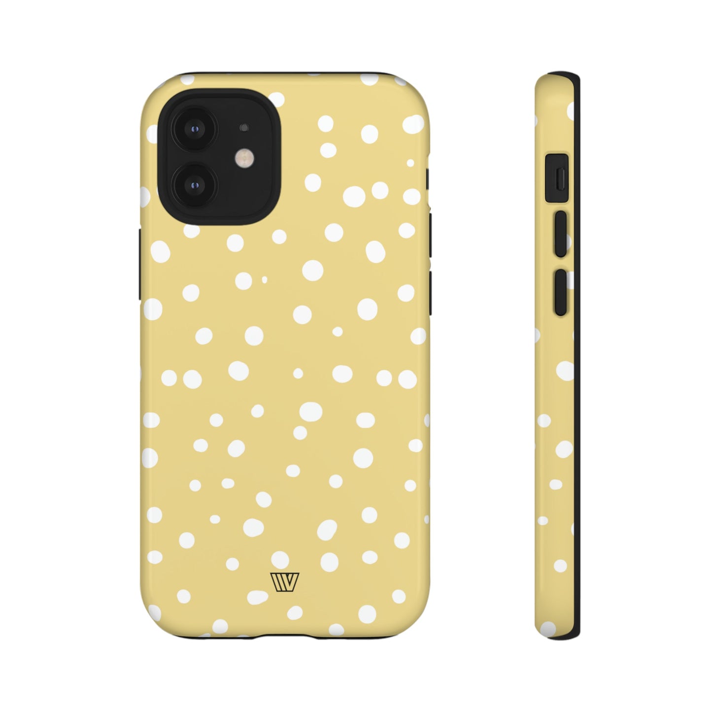 Muted Yellow Dots | Tough Phone Case, view 2048 — Soul Flow Apparel
