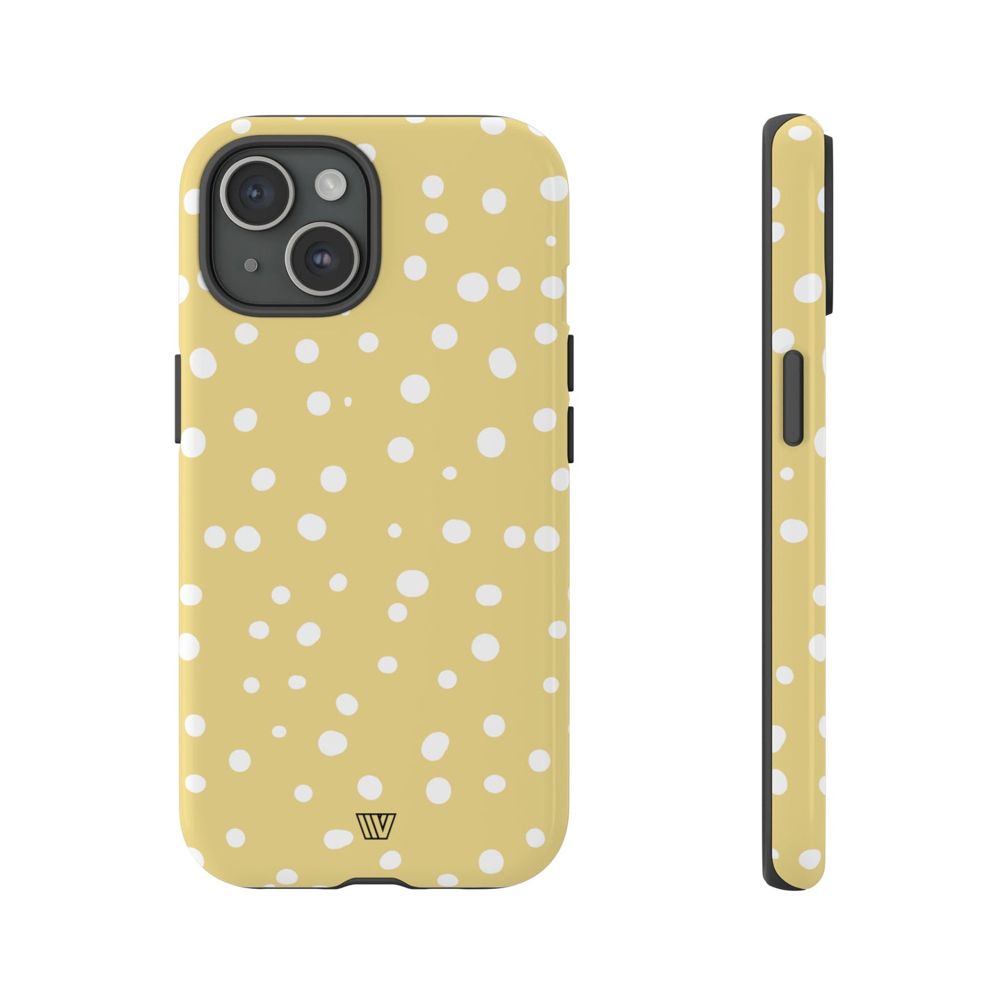 Muted Yellow Dots | Tough Phone Case, view 2048 — Soul Flow Apparel
