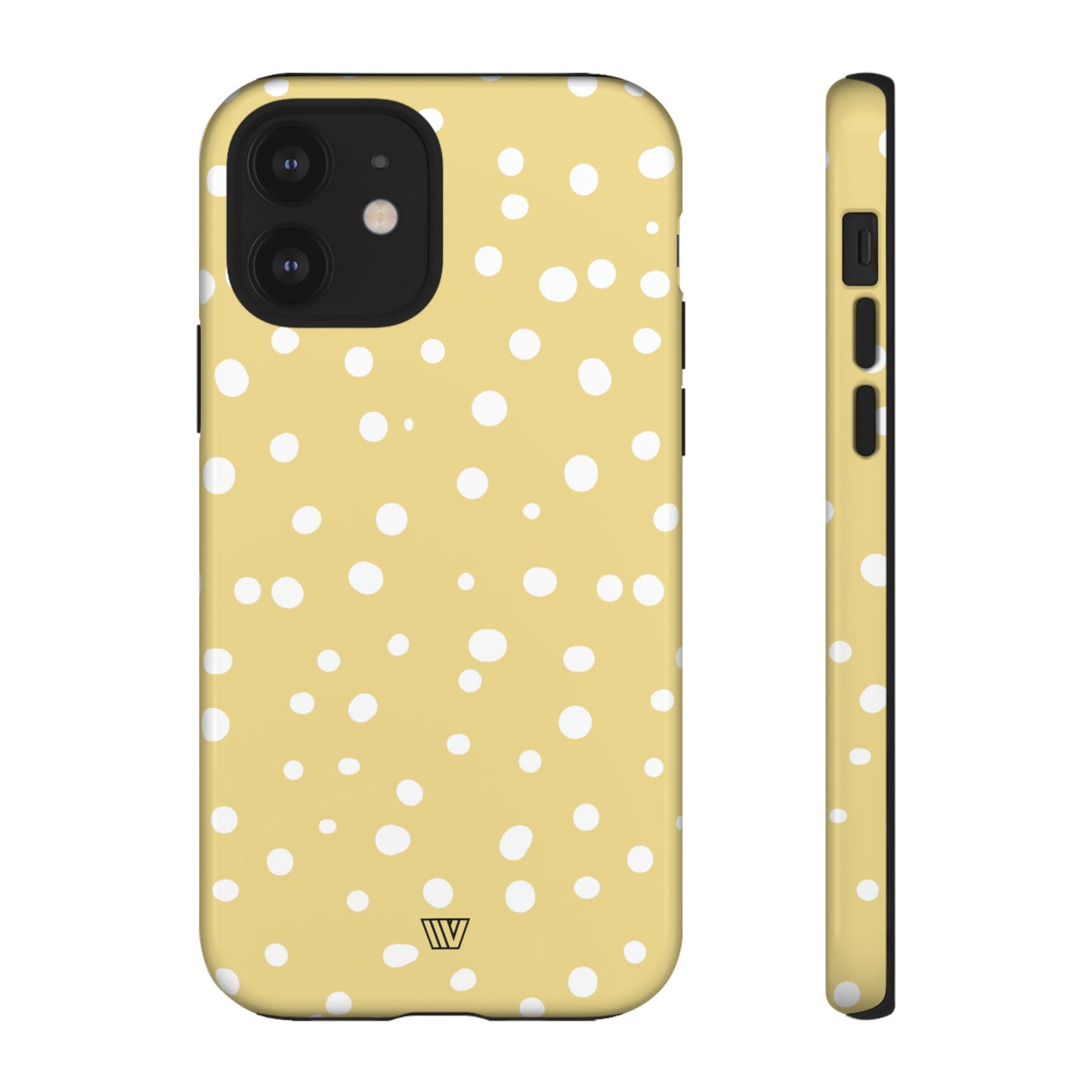 Muted Yellow Dots | Tough Phone Case, view 2048 — Soul Flow Apparel
