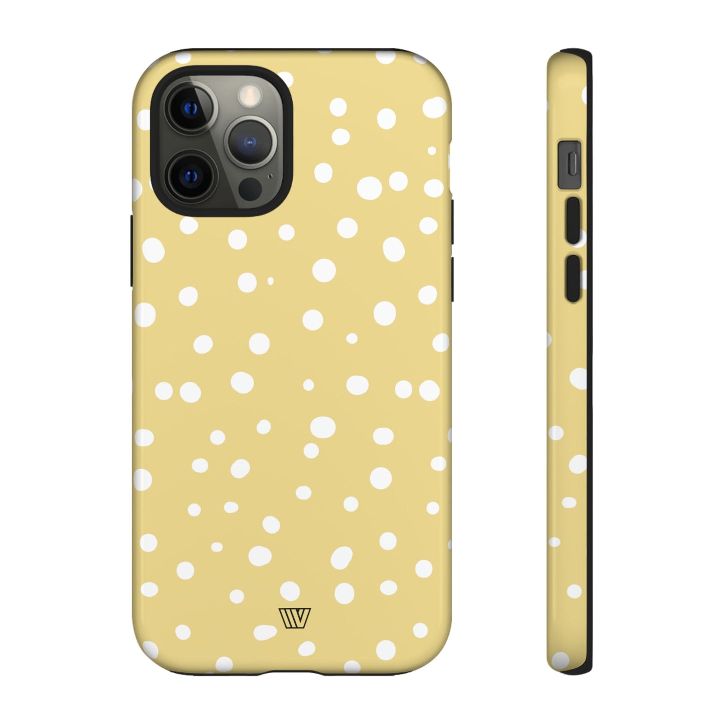 Muted Yellow Dots | Tough Phone Case, view 2048 — Soul Flow Apparel
