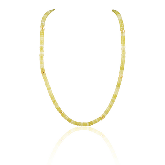 Isla Beaded Necklace Lime — Soul Flow Apparel