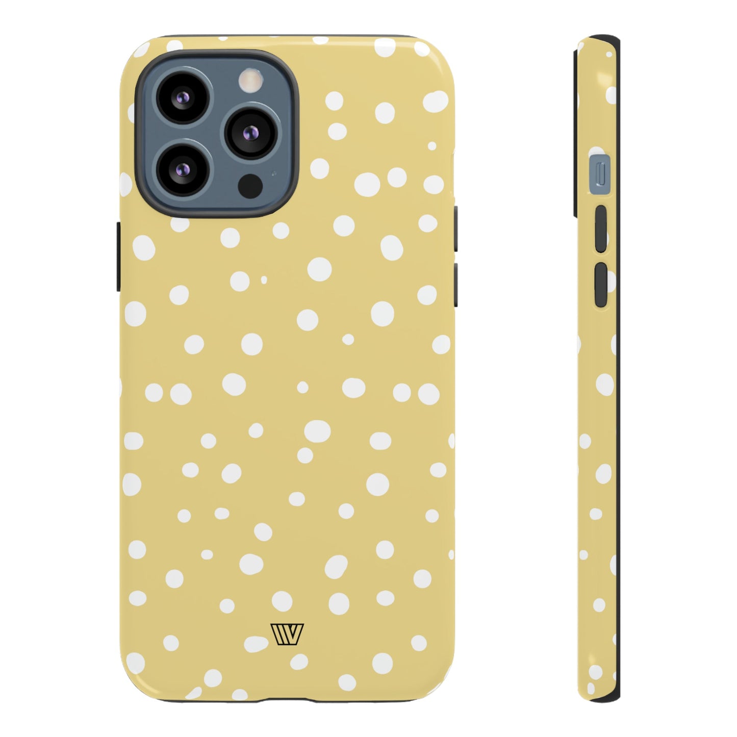 Muted Yellow Dots | Tough Phone Case, view 2048 — Soul Flow Apparel