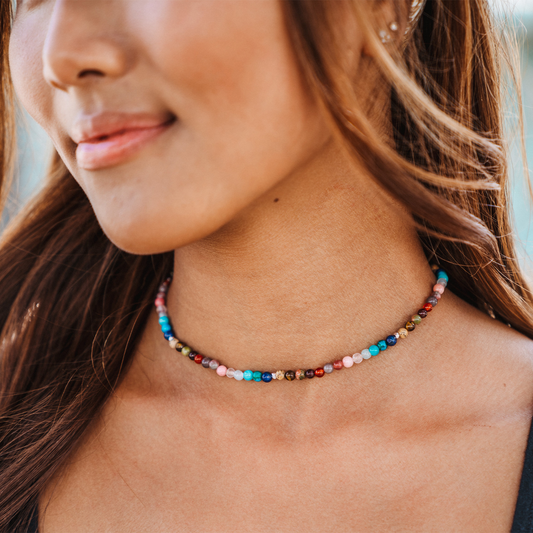 Master Healer 4mm Healing Necklace, view 2 — Soul Flow Apparel