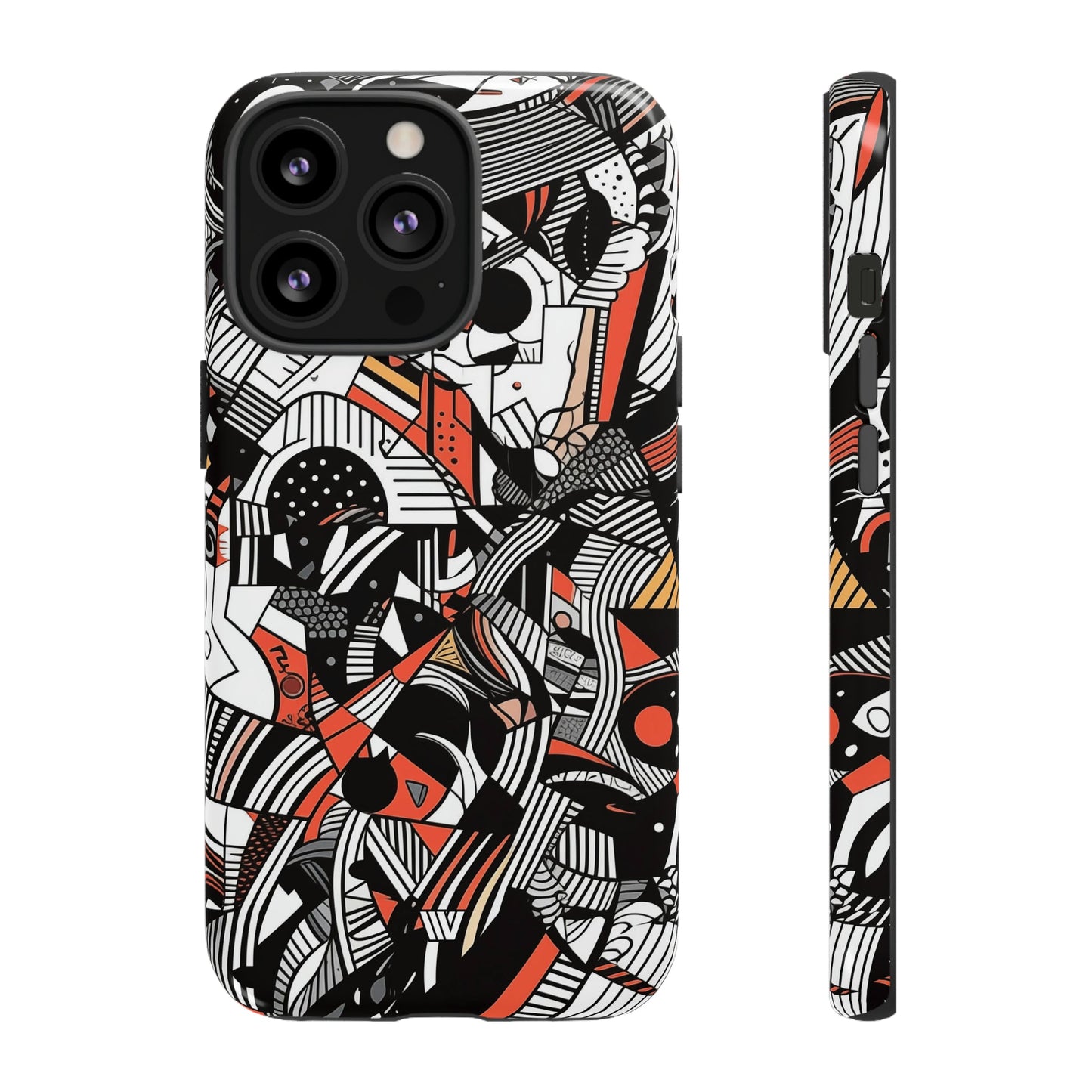 Abstract Doodle #3 | Tough Phone Case, view 2048 — Soul Flow Apparel