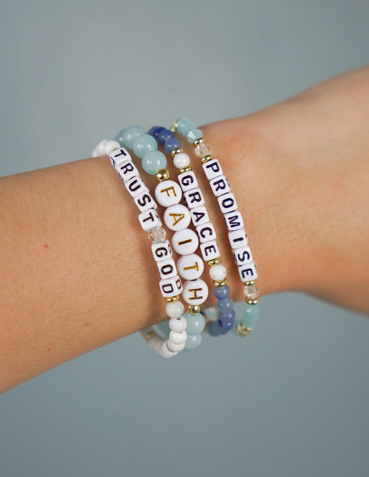 Promise Letter Bracelet – Christian Letter Bracelet