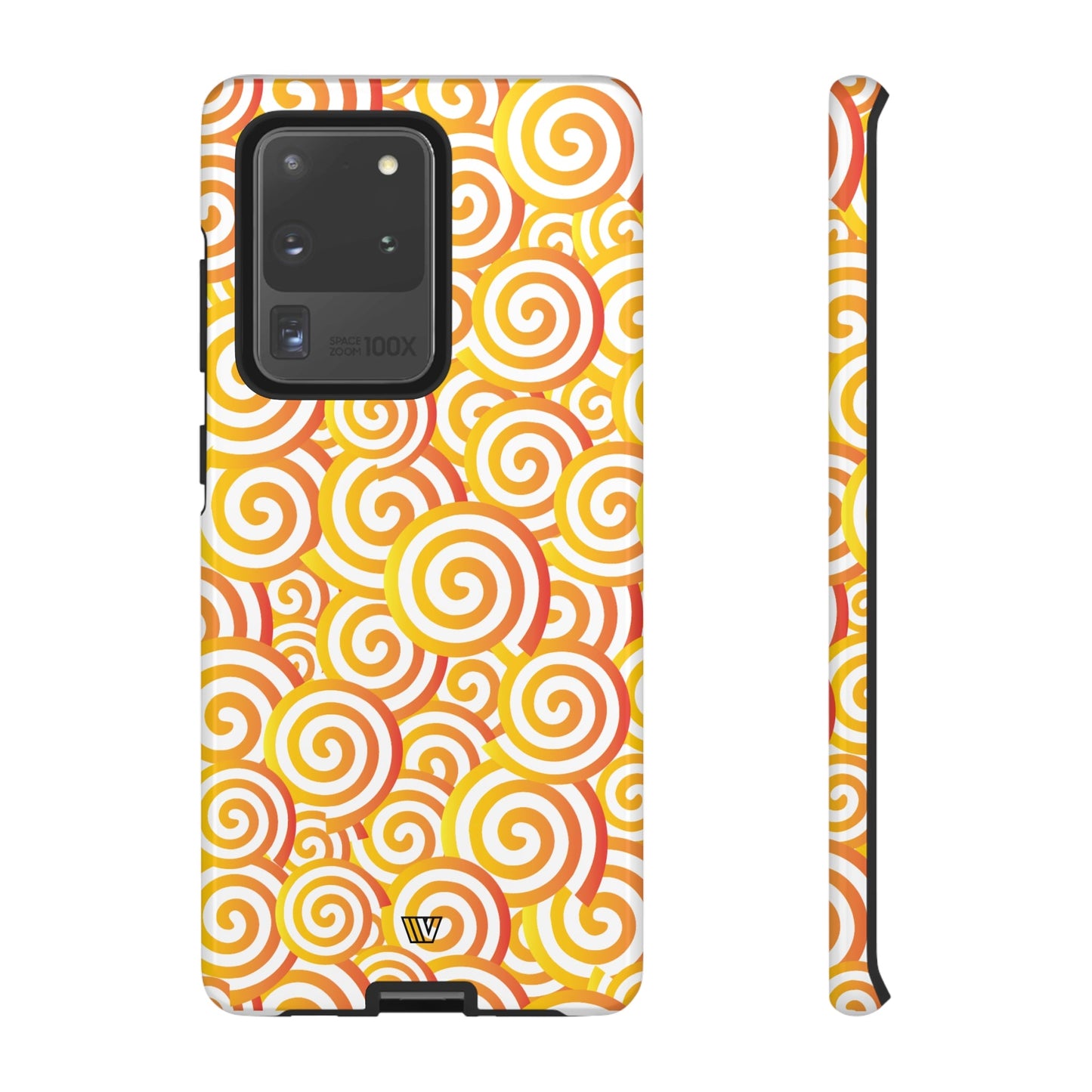 Abstract Spiral Orange | Tough Phone Case, view 2048 — Soul Flow Apparel