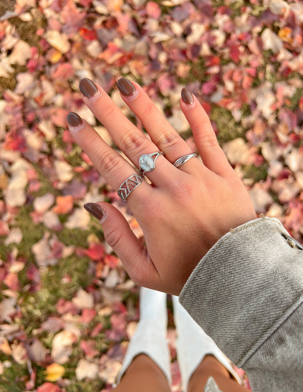 Silver Highs and Lows Statement Ring – Christian Ring
