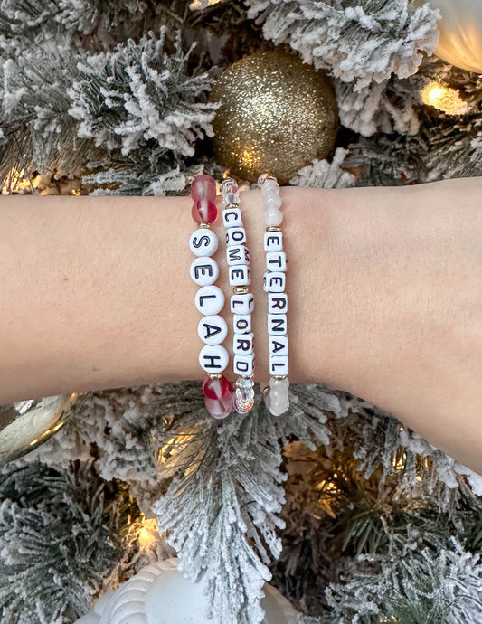 Eternal Letter Bracelet – Christian Letter Bracelet