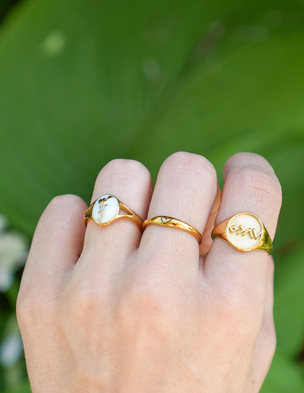 Wildflower Signet Ring – Christian Ring