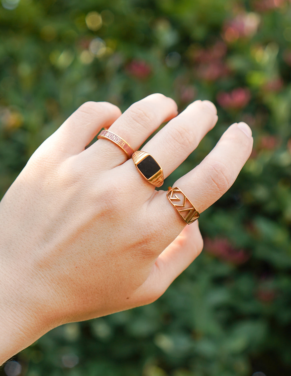 Onyx Signet Ring – Christian Ring
