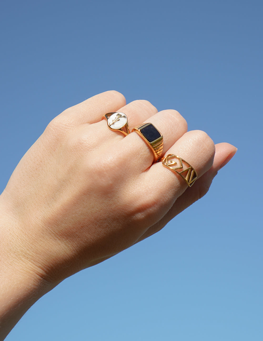 Onyx Signet Ring – Christian Ring