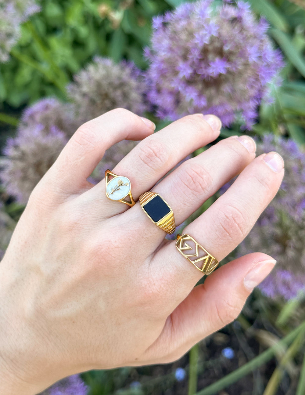 Wildflower Signet Ring – Christian Ring