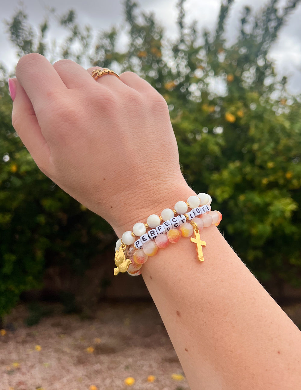 Dove Charm Bracelet – Christian Stone Bracelet