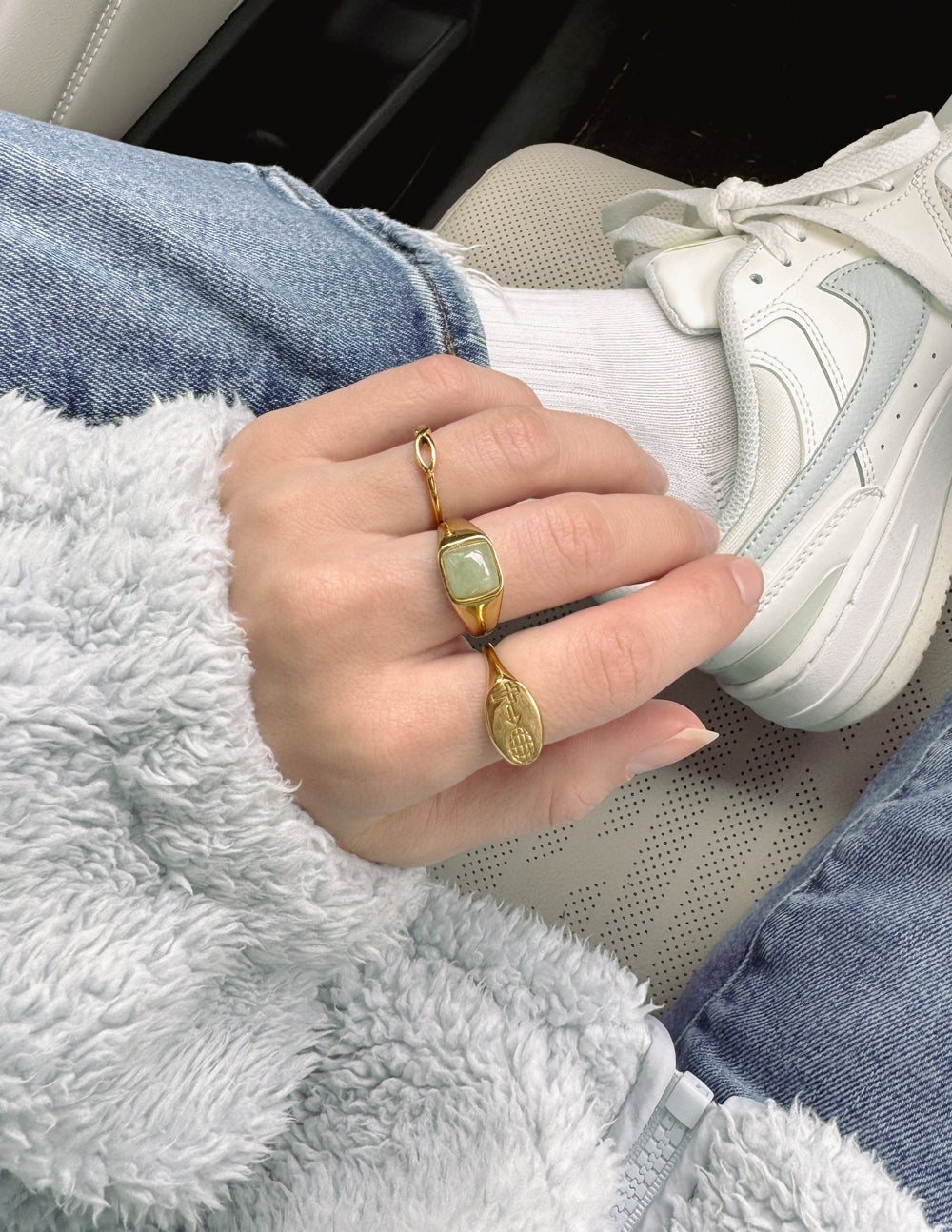 Emerald Green Signet Ring – Christian Ring