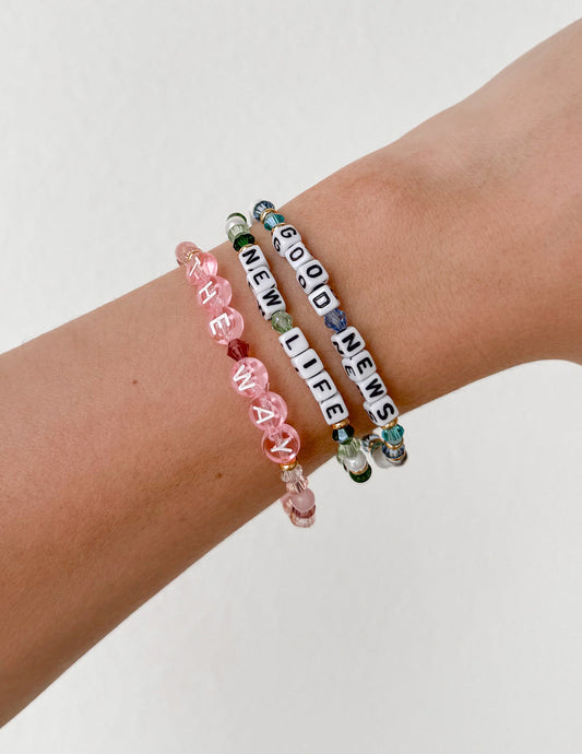 Good News Letter Bracelet – Christian Letter Bracelet