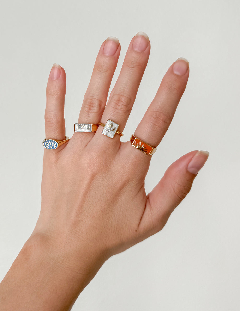 Loved Oval Signet Ring – Christian Ring