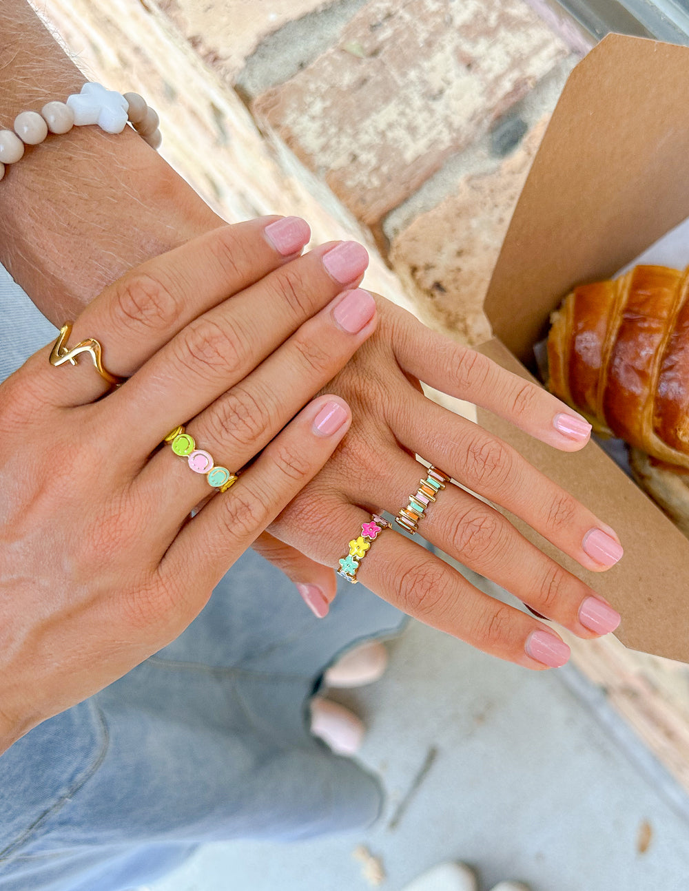 Floral Enamel Ring – Christian Ring