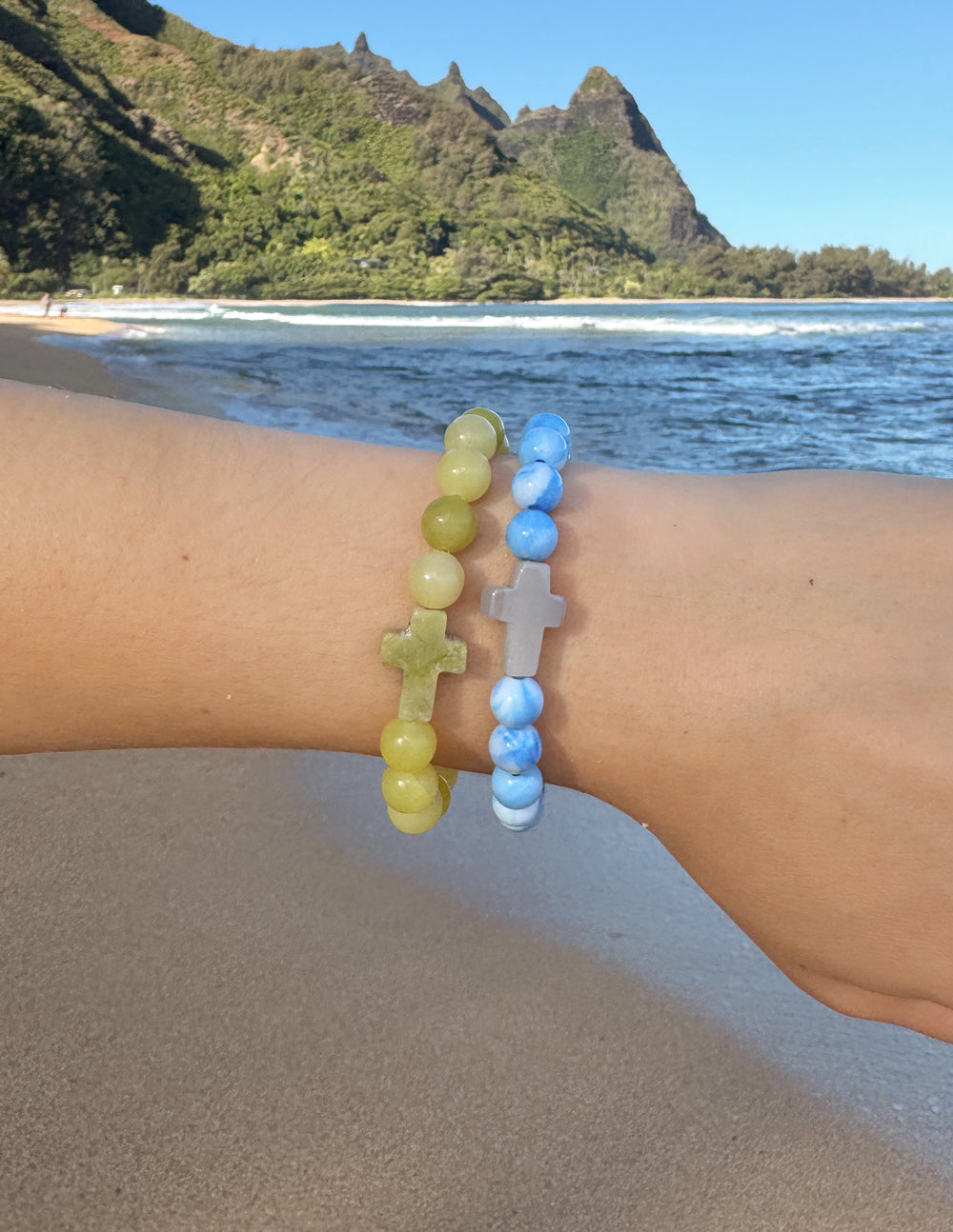 Restoration Cross – Christian Stone Bracelet