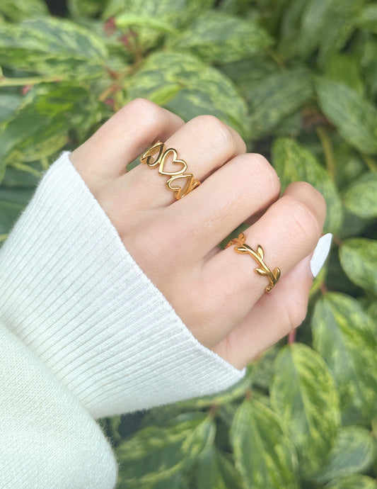 Dainty Olive Branch Ring – Christian Ring