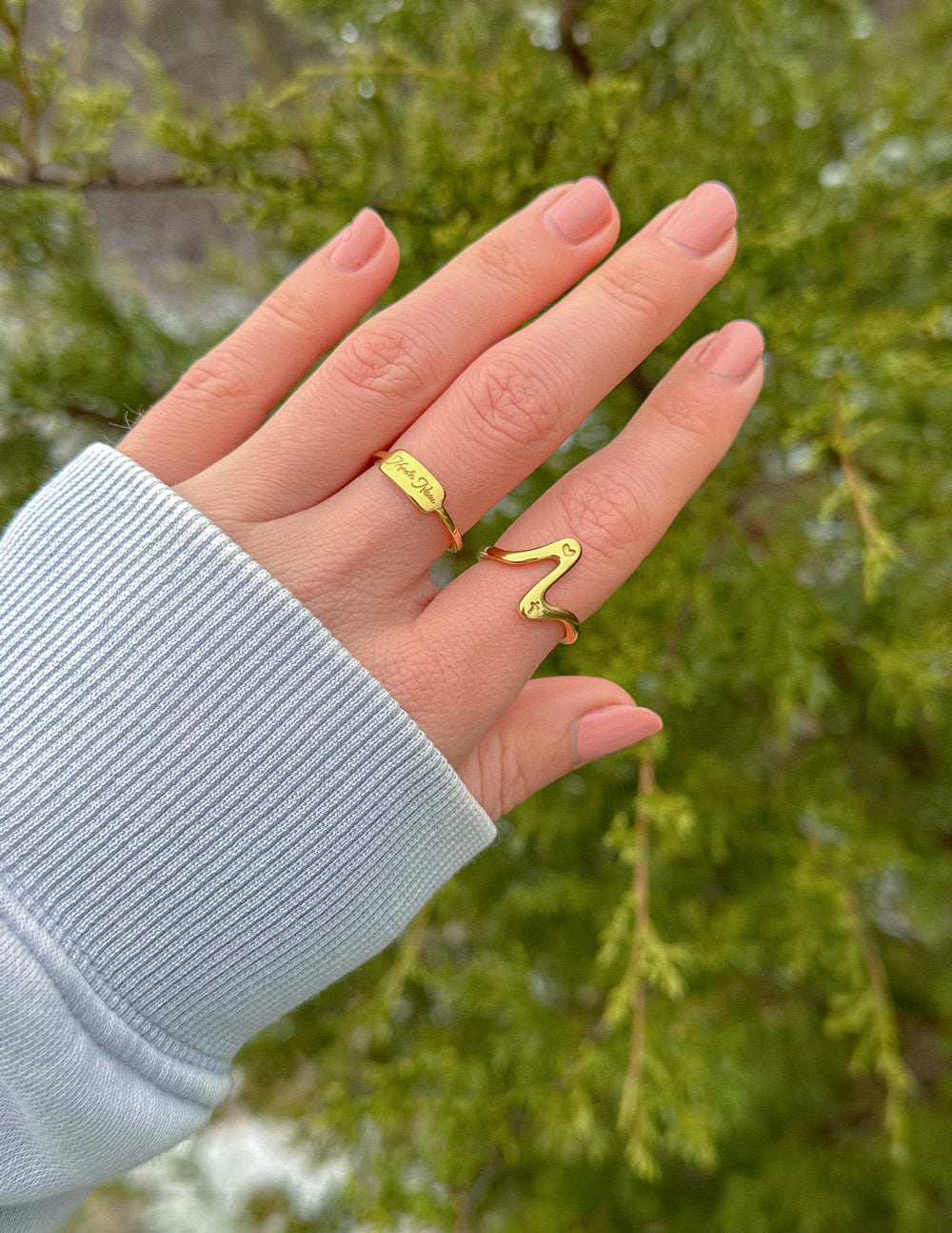 Wavy Heart Ring – Christian Ring