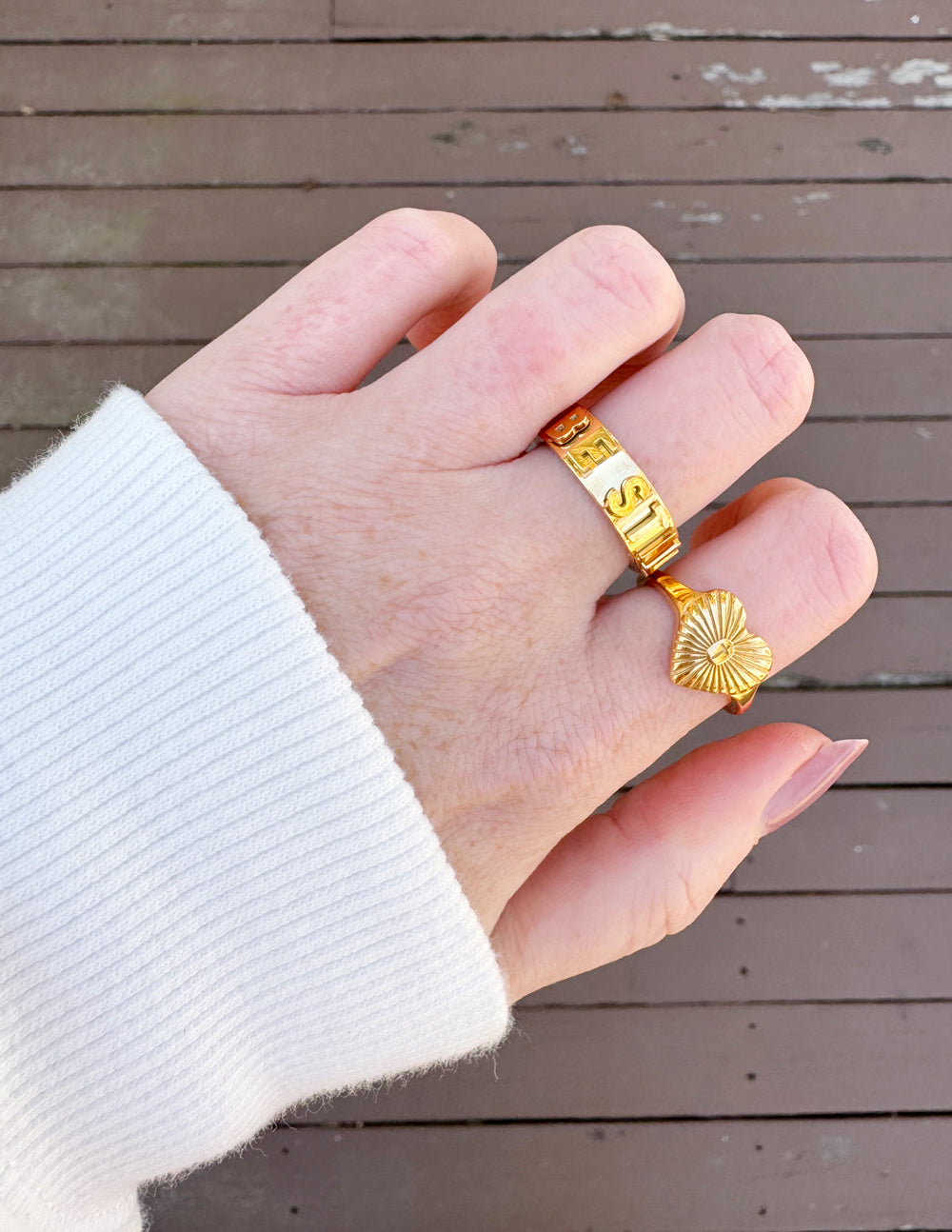 Floral Signet Ring – Christian Ring