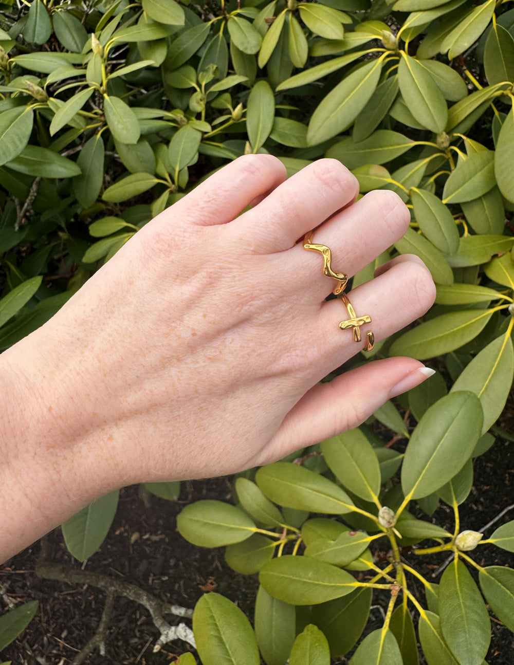 Textured Wrapped Cross Ring – Christian Ring