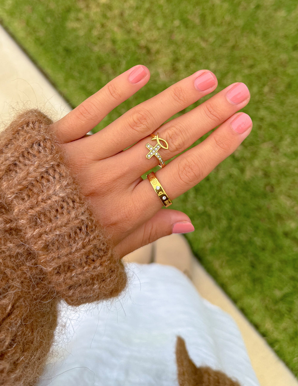 Gemstone Logo Ring – Christian Ring