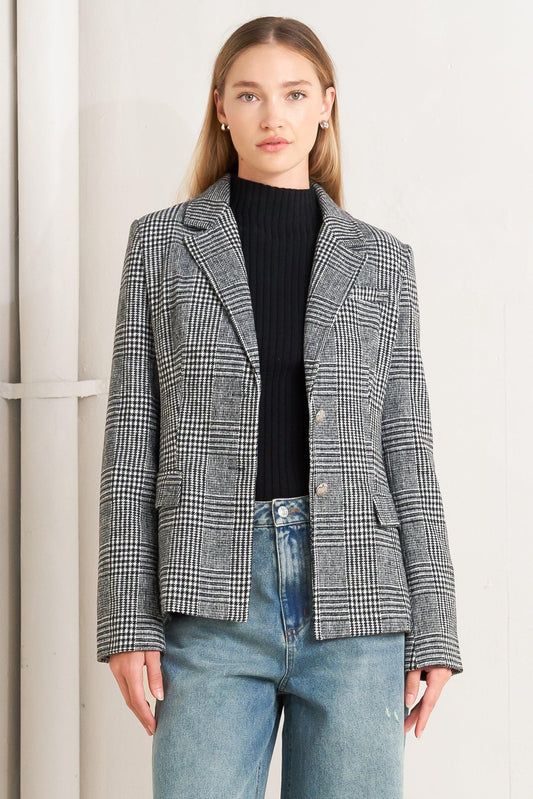 City Checkline Woolen Woven Jacket — Soul Flow Apparel