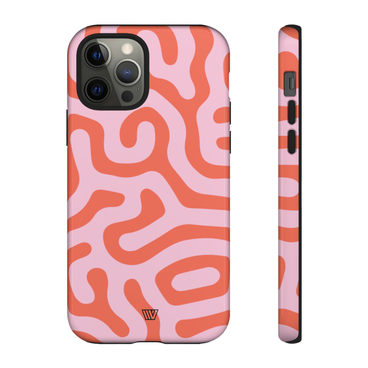 Coral Organic Lines | Tough Phone Case, view 2048 — Soul Flow Apparel