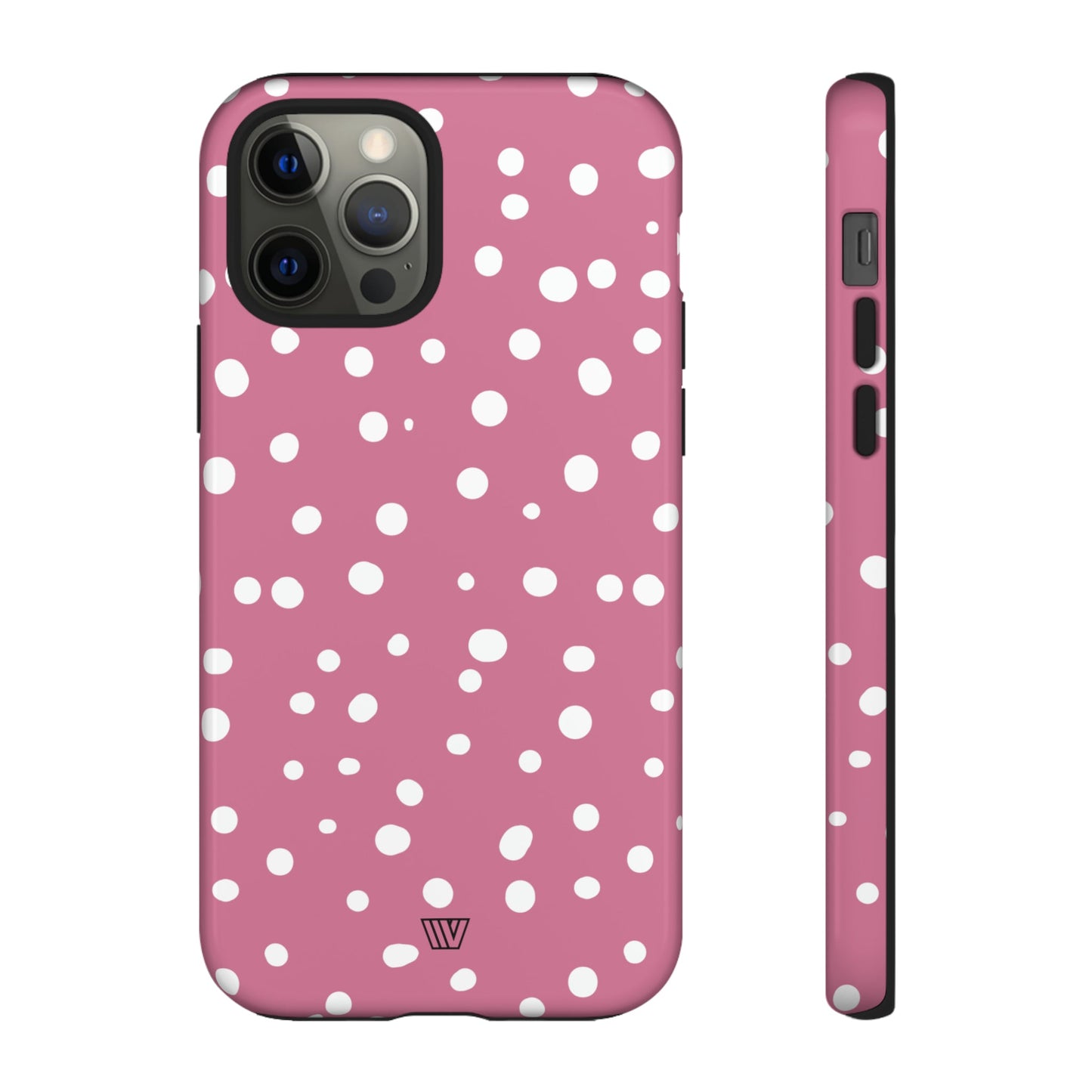 Blush Red Dots | Tough Phone Case, view 2048 — Soul Flow Apparel