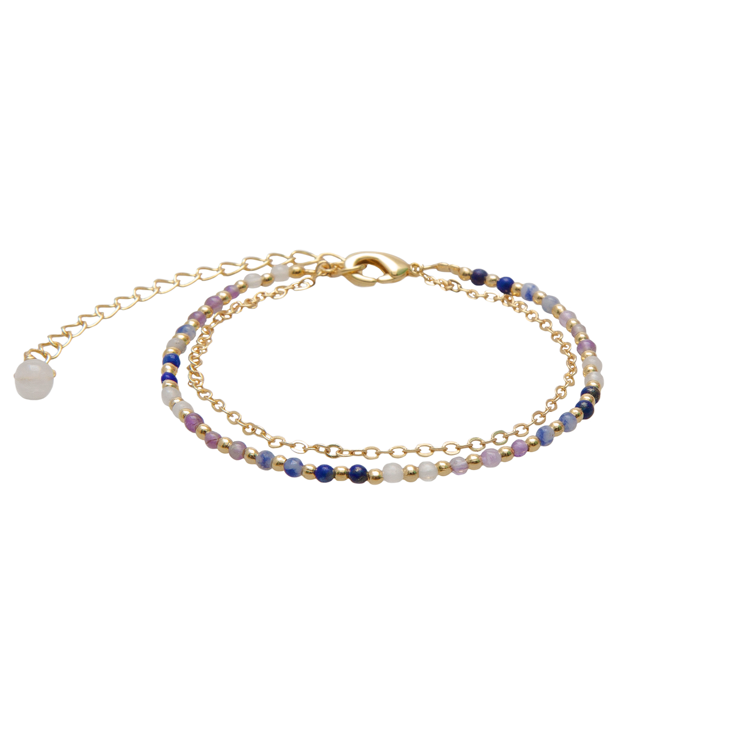 Master Manifestor 2mm Layered Healing Bracelet, view 1 — Soul Flow Apparel