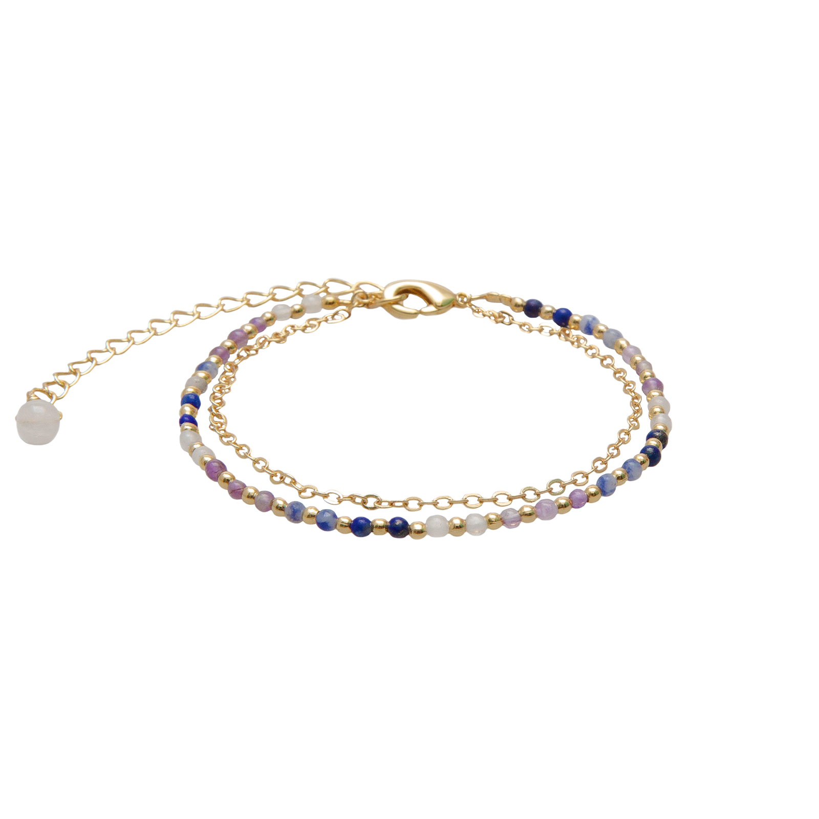 Master Manifestor 2mm Layered Healing Bracelet, view 1 — Soul Flow Apparel
