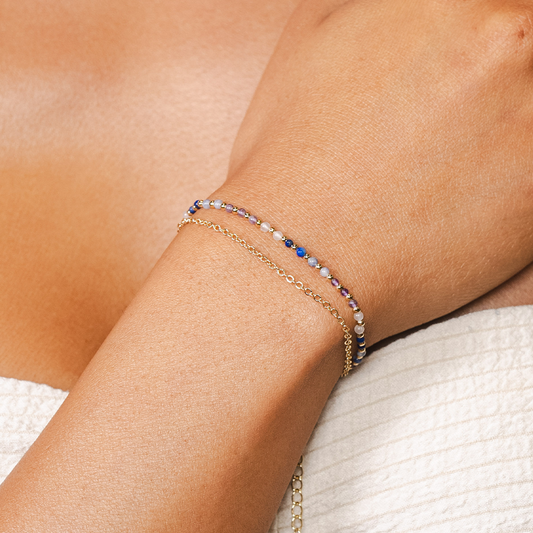Master Manifestor 2mm Layered Healing Bracelet, view 4 — Soul Flow Apparel