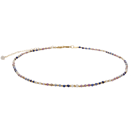 Master Manifestor 2mm Metal Accent Healing Necklace, view 1 — Soul Flow Apparel