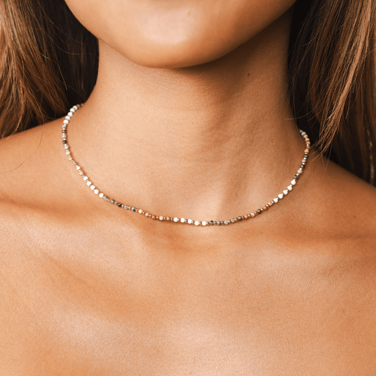 Peace Protector 2mm Metal Accent Healing Necklace — Soul Flow Apparel