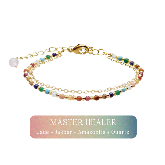 Master Healer 2mm Layered Healing Bracelet, view 2 — Soul Flow Apparel