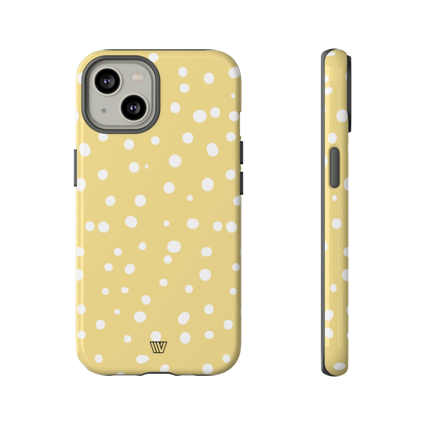 Muted Yellow Dots | Tough Phone Case, view 2048 — Soul Flow Apparel