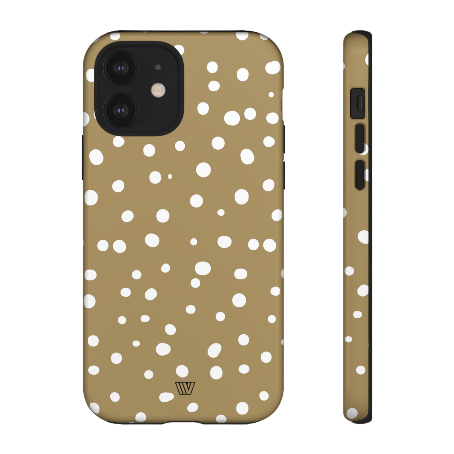 Dark Beige Dots | Tough Phone Case, view 2048 — Soul Flow Apparel