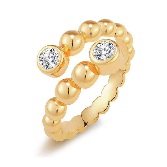 Skylar Bezel Beaded Ring — Soul Flow Apparel